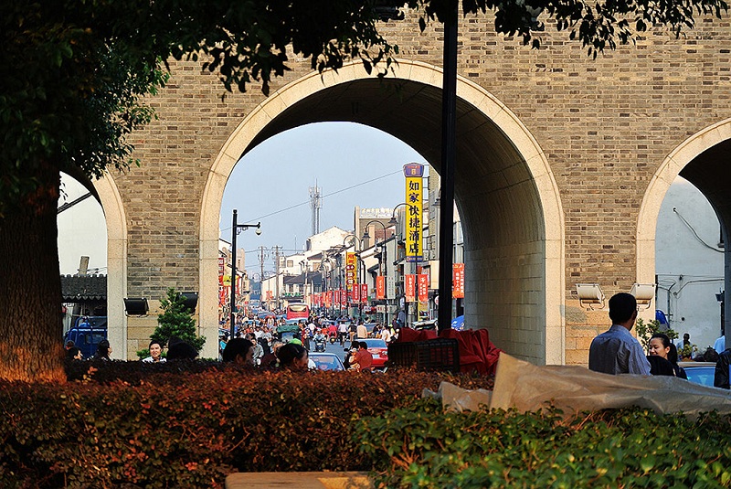 阊门内的苏州老城区