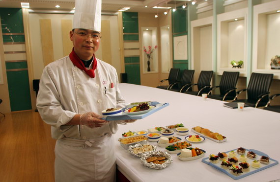 航空食品公司大厨对自己的作品信心满满。