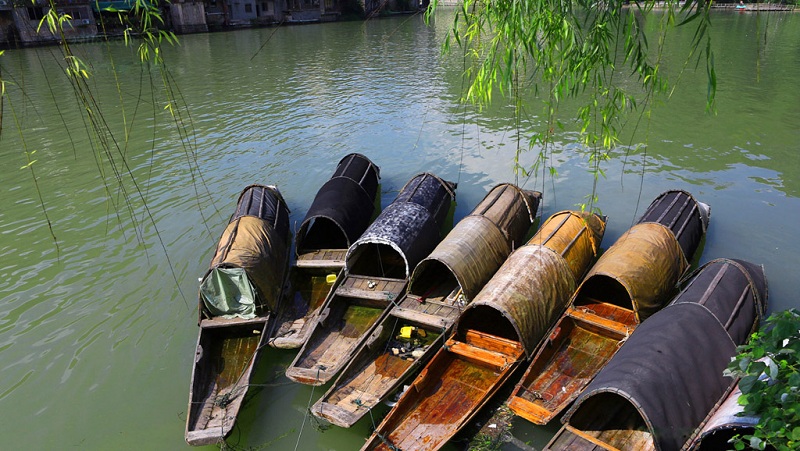 舞阳河小船