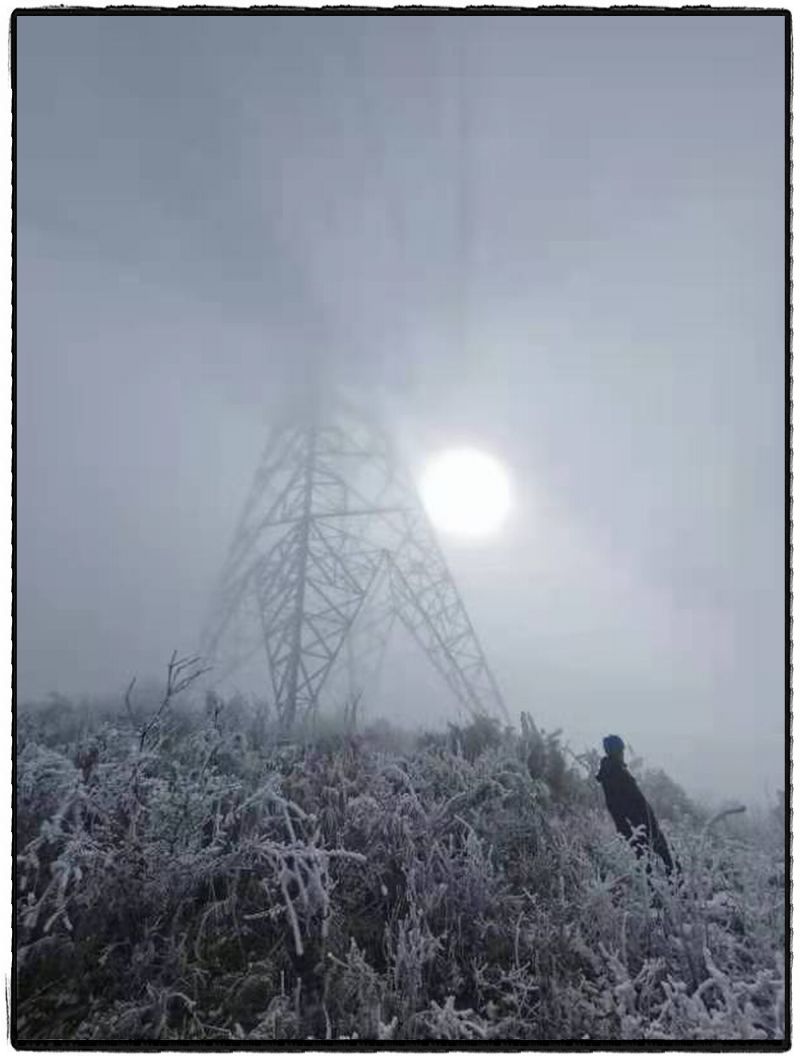 冒雪巡视线路。赵志武