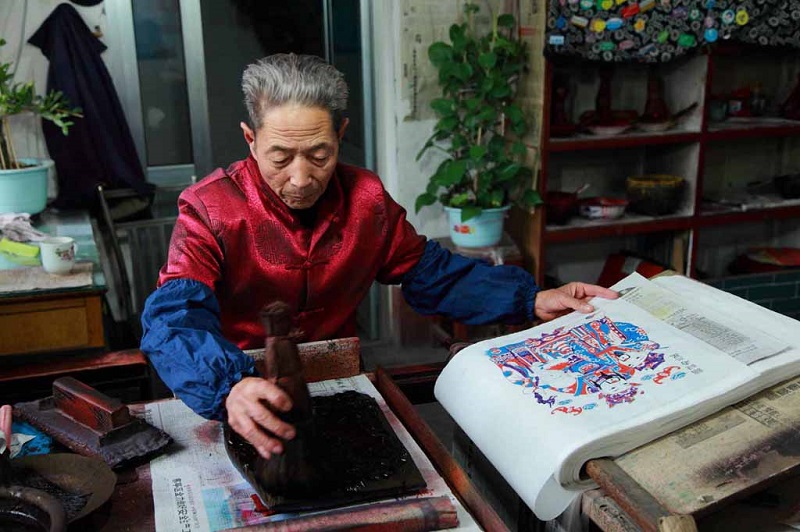 杨家埠年画老艺人