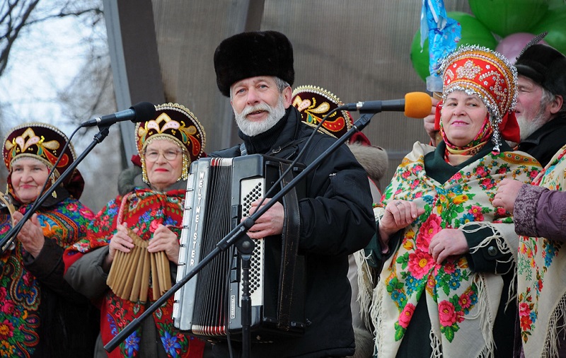 谢肉节上的乐手们