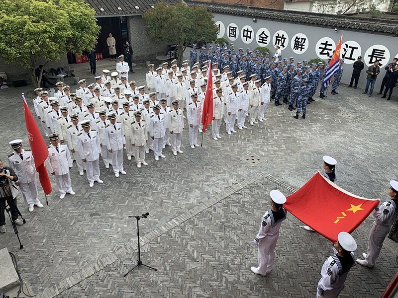 人民海军诞生地－泰州白马庙内