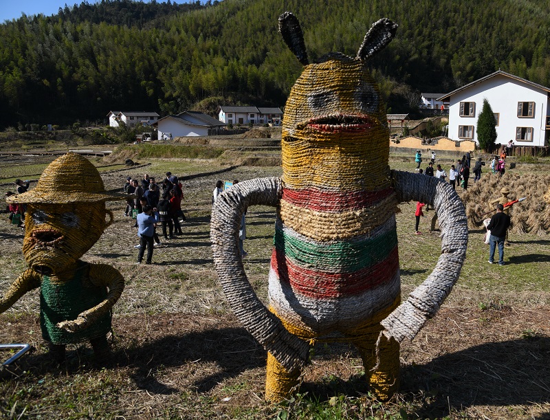 动漫卡通人迎客来