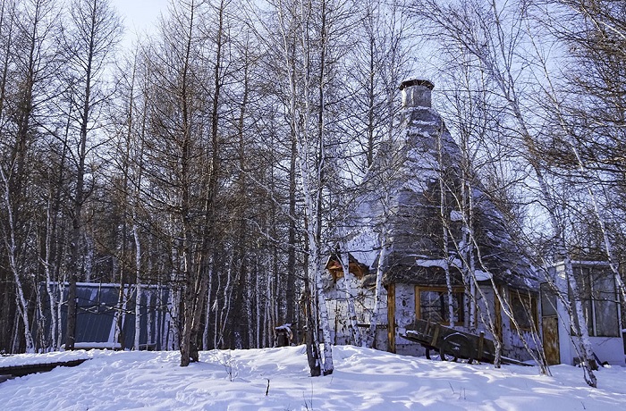 根河丛林中的小屋