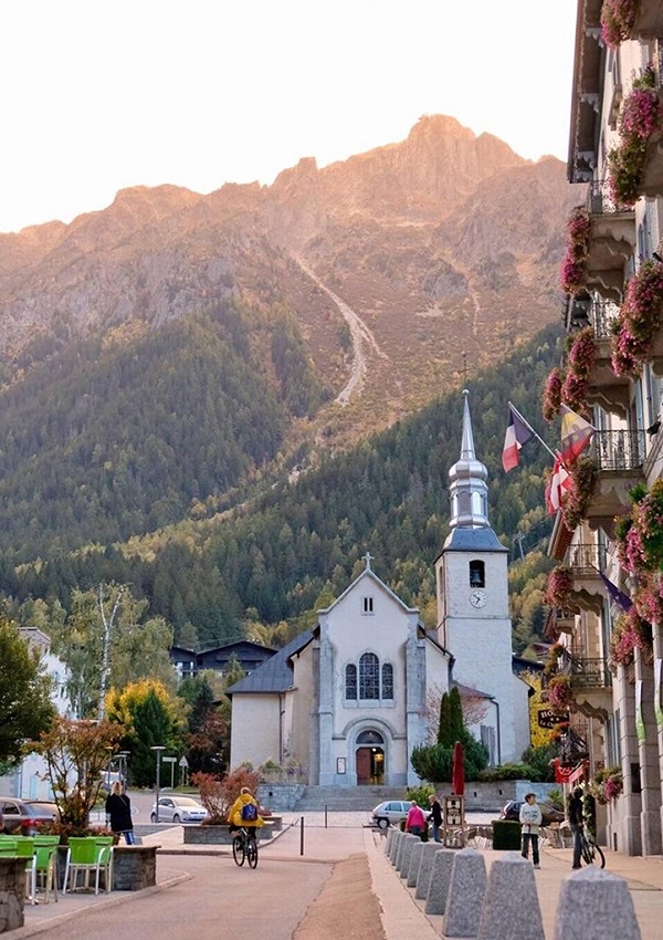 美丽法国鲜花小镇夏慕尼