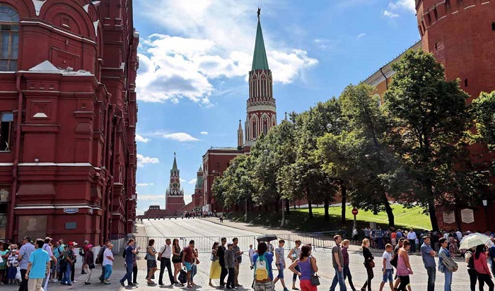 莫斯科红场游人