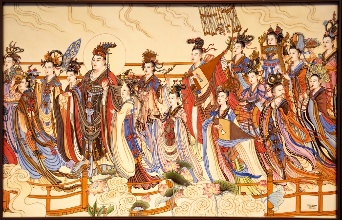 《江西景德镇：宝石珐琅彩瓷板画亮相瓷博会》图9