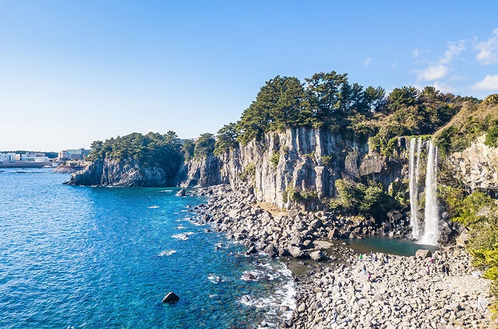 济州岛正房瀑布