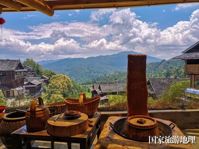 侗乡传统村落精品旅游环线&mdash;&mdash;纪堂村火塘屋.